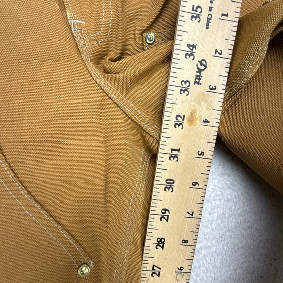 Vintage Carhartt Double Front Logger Pants Mens 30x34 62W Brown NWT NOS Faded - Picture 7 of 12